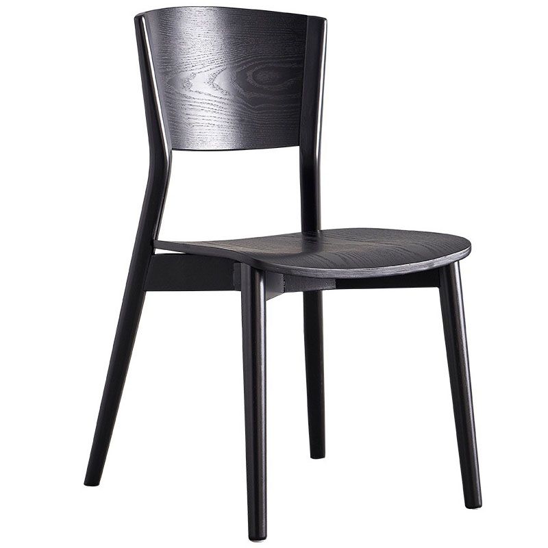 Contemporary Wood Dining Chair Open Back Dining Side Furniture in Matte Finish for Indoor Clearhalo 'Dining Chairs' 'Dining Tables & Seating' 'dining_chair' 'furn' 'furn_dining_chair' 'Furniture' 'Kitchen & Dining Furniture' 1200x1200_917ddfb6-89bb-4d15-a8cf-1c024b33286e
