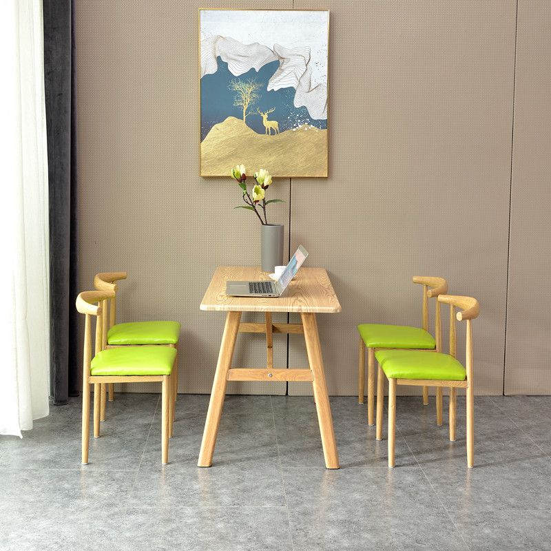 Modern Wooden Dining Room Set with Rectangle Top and Trestle Base Furniture Clearhalo 'Dining Room Sets' 'Dining Tables & Seating' 'dining_room_set' 'furn' 'furn_dining_room_set' 'Furniture' 'furniture_dining_room_set' 'Kitchen & Dining Furniture' 'kitchen&dining_furn' 'kitchen' 1200x1200_917e848e-0cd2-47bc-a8c4-0677b24fe86d