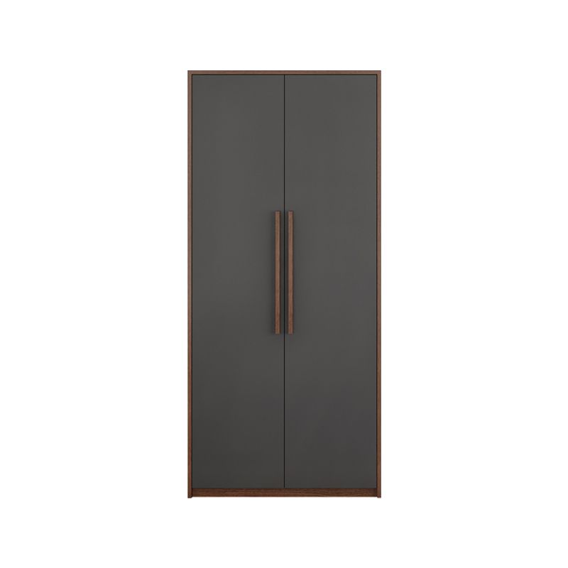 Hinged Wardrobe Cabinet Contemporary Wardrobe Closet with Garment Rod Clearhalo 'Armoires & Wardrobes' 'armoires_wardrobes' 'Bedroom Furniture' 'furn' 'furn_armoires_wardrobes' 'Furniture' 1200x1200_917e9217-6d81-4fef-9a8c-db9822668f71