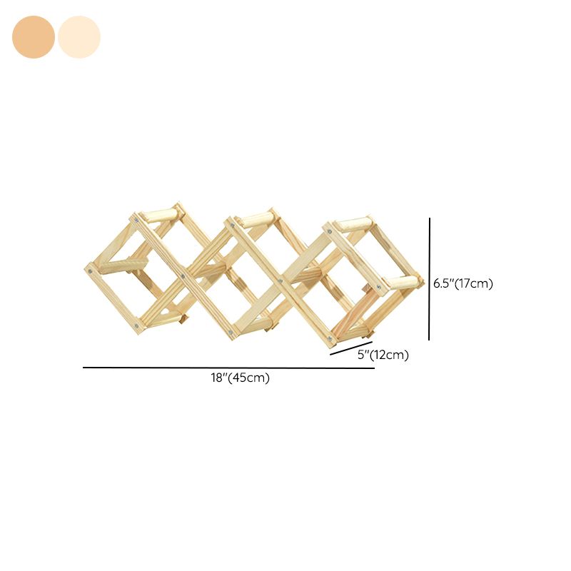 Aanrecht fleshouder massief houten wijnrek voor woonkamer