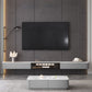 Console multimediale per TV con contenitore chiuso Console multimediale in pietra con cassetti