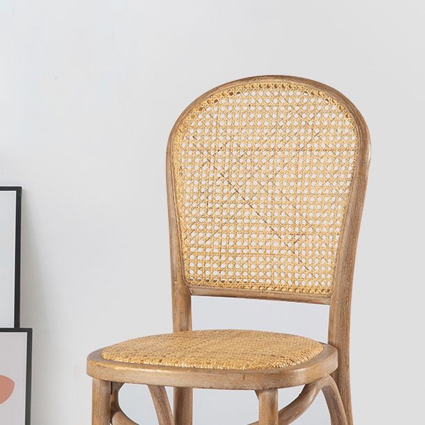 Bentwood Armless Dining Chairs Rattan Open Back Side Chairs with Wood Legs Clearhalo ' kitchen&dining_furn' 'Dining Chairs' 'Dining Tables & Seating' 'dining_chair' 'furn' 'furn_dining_chair' 'Furniture' 'furniture_dining_chair' 'Kitchen & Dining Furniture' 'kitchen' 1200x1200_9182c4fc-1d90-41c1-ad05-f683ea4e6657