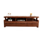 Solid Wood TV Stand Console Open Storage Media Console TV Stand for Living Room