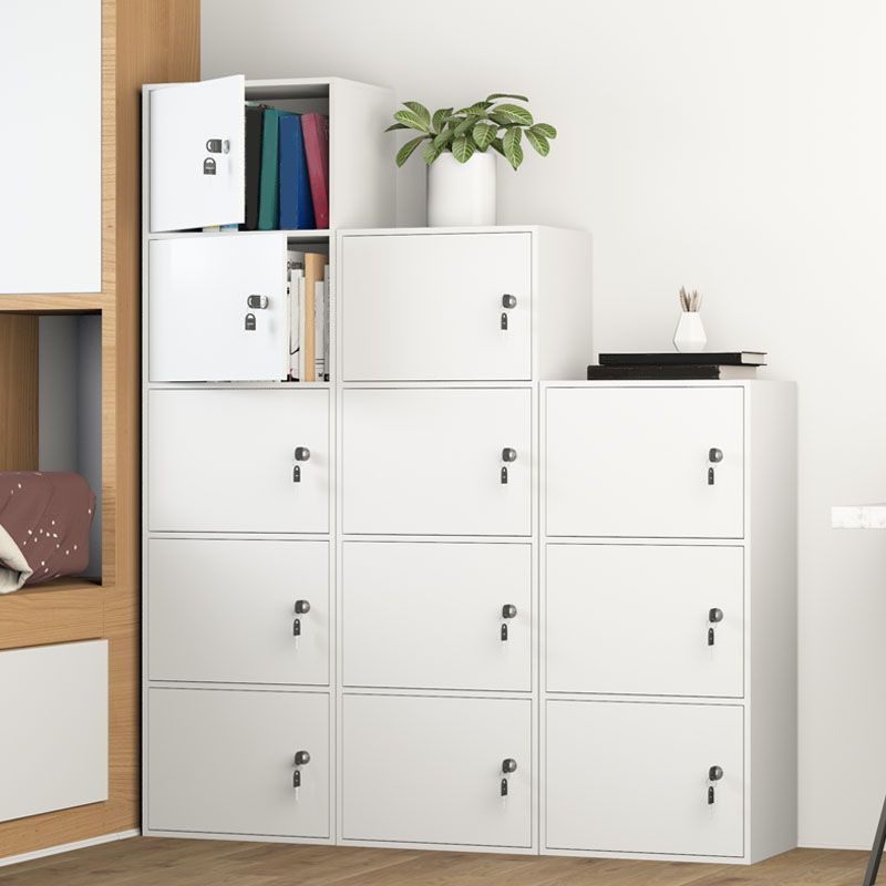 12 "W moderne houten boekenkast gesloten opslag boekenplank met deuren