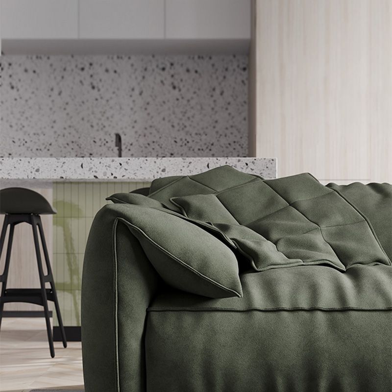 Custine di cuscino da soggiorno stazionario scoperto cuscinetti divano verde