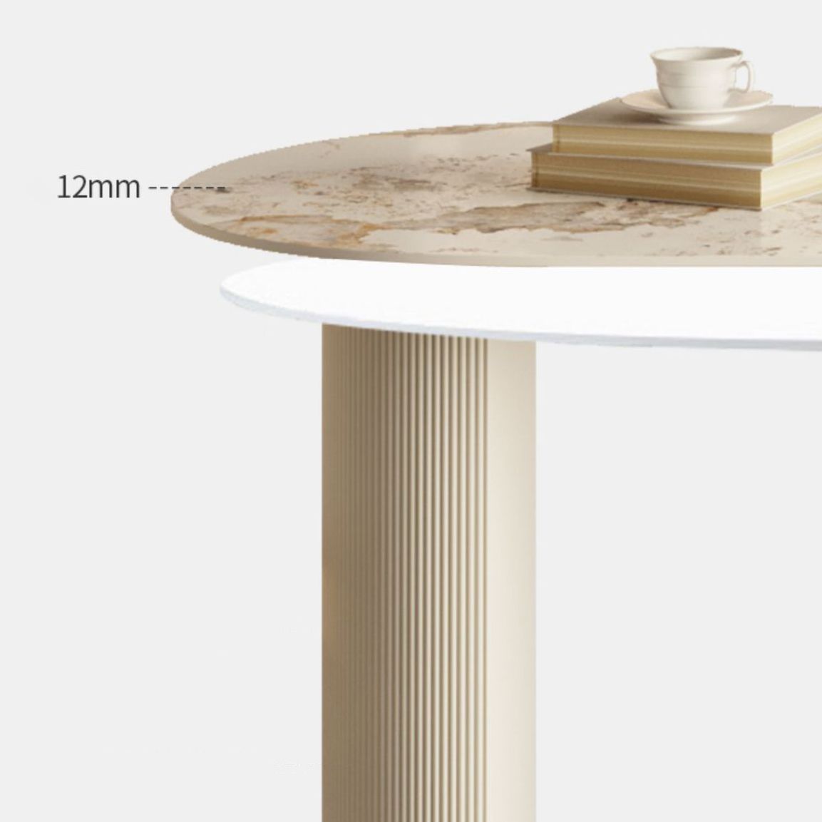 Stone Top Dining Table Contemporary Dining Table with Sled Base Clearhalo 'Dining Tables & Seating' 'Dining Tables' 'dining_table' 'furn' 'furn_dining_table' 'Furniture' 'furniture_dining_table' 'Kitchen & Dining Furniture' 'kitchen' 'kitchen_dining_table' 1200x1200_91876b4b-06ef-4519-95c1-502e9862f87f