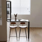 Stone Bar Dining Table Modern Bar Table with Pedestal and Glass Cabinet for Dining Room Clearhalo 'Bar Furniture' 'Bar Tables' 'bar_tables' 'furn' 'furn_bar_tables' 'Furniture' 'furniture_bar_tables' 'Kitchen & Dining Furniture' 1200x1200_918830ea-c6c0-47ba-9dce-cdd273f75e40
