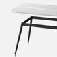 Industrial Iron Legs Dining Table Rectangle Stone Dining Table for Kitchen Clearhalo 'Dining Tables & Seating' 'Dining Tables' 'dining_table' 'furn' 'furn_dining_table' 'Furniture' 'Kitchen & Dining Furniture' 1200x1200_918985e2-0492-48bb-94d6-09d6f7b7fb54