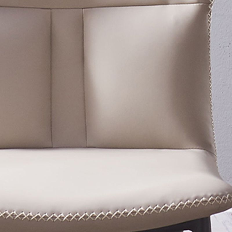 Contemporary Leather Side Chair Solid Back Dining Chair (Set of 2) Clearhalo ' kitchen&dining_furn' 'Dining Chairs' 'Dining Tables & Seating' 'dining_chair' 'furn' 'furn_dining_chair' 'Furniture' 'furniture_dining_chair' 'Kitchen & Dining Furniture' 'kitchen' 1200x1200_918b97fa-ac0d-4162-9176-ae4946e55ec5