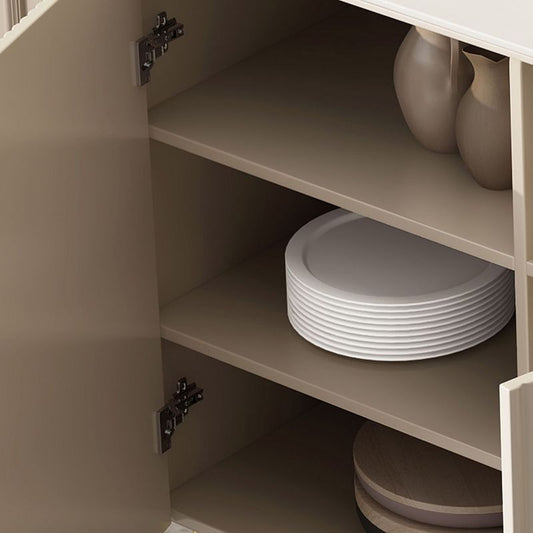 Tavolo da buffet in stile glam tavolo da pietra con armadi e cassetti