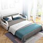 Scandinavian Styled Square Arm Sleeper 33.46"H Sleeper Sofa Bed