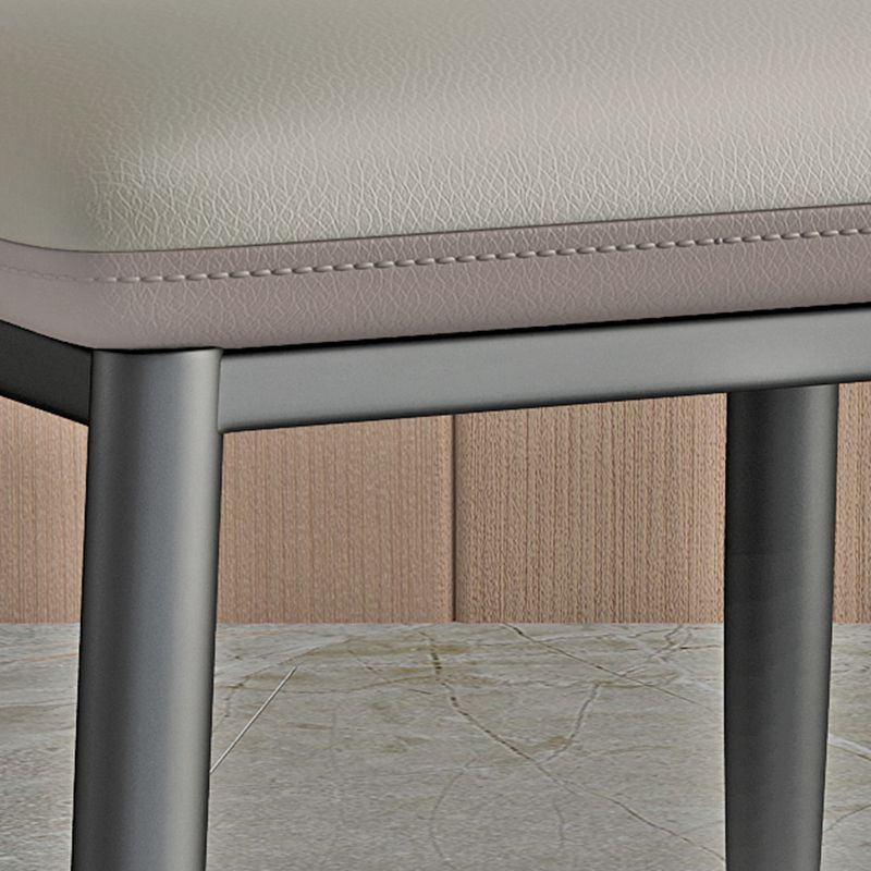 Minimalist Design Armless Wingback Side Chairs Leather Dining Chairs Clearhalo 'Dining Chairs' 'Dining Tables & Seating' 'dining_chair' 'furn' 'furn_dining_chair' 'Furniture' 'furniture_dining_chair' 'Kitchen & Dining Furniture' 1200x1200_918d7d54-90db-482f-8bf6-61df3d957bd8