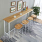 Wood Pub Table Natural Modern Footrest Trestle Pub Height Dining Table (only table) Clearhalo 'Bar Furniture' 'Bar Tables' 'bar_tables' 'Furniture' 'furniture_bar_tables' 'Kitchen & Dining Furniture' 'kitchen&dining_furn' 'kitchen' 1200x1200_918d8ffb-24a3-477b-b83c-53bf7c4e80de