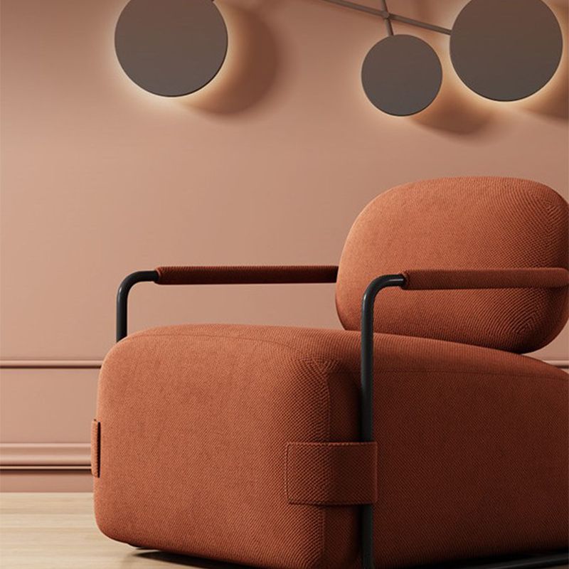 26.77" Wide Metal Arm Chair Velvet Accent Armchair for Bedroom Clearhalo 'Accent Chairs' 'accent_chairs' 'Chairs & Seating' 'furn' 'furn_accent_chairs' 'Furniture' 'Living Room Furniture' 1200x1200_9190c954-d86f-4416-b2c0-ecd7d5dd2e87