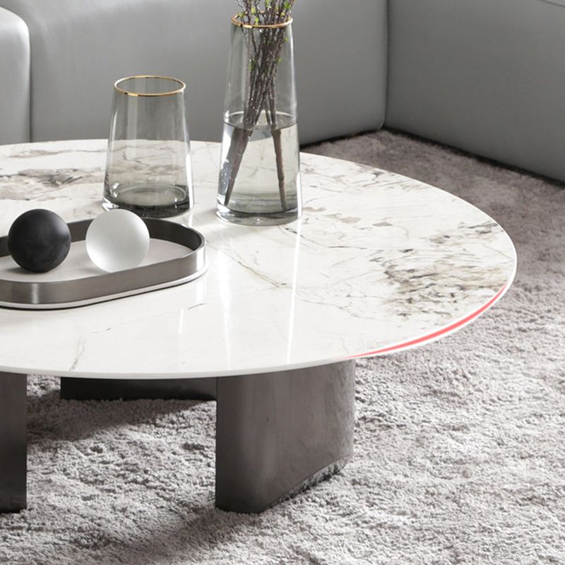 3 Legs Round Slate Coffee Table 13.8" H Modern Cocktail Table Clearhalo 'Coffee & Accent Tables' 'Coffee Tables' 'coffee_tables' 'furn' 'furn_coffee_tables' 'Furniture' 'Living Room Furniture' 1200x1200_9191527a-6355-4a76-b16d-46d5c0303bd2