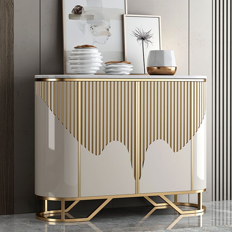 Base oro moderna sideboard a buffet a buffet con archiviazione