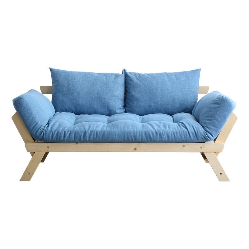 Modern Wood and Fabric Sofa Convertible Flared Arm Sofa for Living Room Clearhalo 'Furniture' 'furniture_sofas' 'kitchen' 'kitchen_sofas' 'Living Room Furniture' 'Sofa' 'sofas' 1200x1200_9191bede-c8fe-4d86-a126-24782c429241