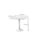 Modern Wood Dining Table Tulip Base Geometric Table for Dining Room Clearhalo 'Dining Tables & Seating' 'Dining Tables' 'dining_table' 'furn' 'furn_dining_table' 'Furniture' 'Kitchen & Dining Furniture' 1200x1200_9193b9a3-d5a5-4058-a0a7-25a72812f157