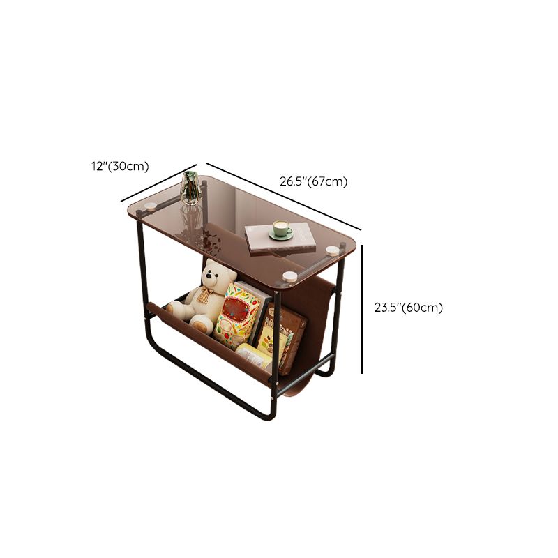 Contemporary Side Table Metal Accent Side Table for Living Room