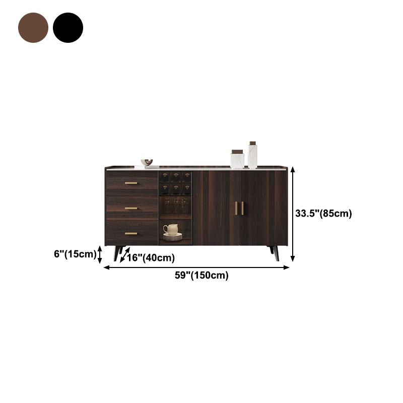 Luxury Style Kitchen Sideboard Sintered Stone Storage Sideboard Clearhalo 'buffet_sideboard' 'Buffets & Sideboards' 'furn' 'furn_buffet_sideboard' 'Furniture' 'Kitchen & Dining Furniture' 1200x1200_91952473-60ad-48f5-99c9-9d75b116127c