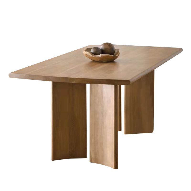 Rectangle Casual Dining Table Wood Color Fixed Table with Pinewood Solid Wood Clearhalo ' dining_table' 'Dining Tables & Seating' 'Dining Tables' 'furn' 'furn_dining_table' 'Furniture' 'furniture_dining_table' 'Kitchen & Dining Furniture' 'kitchen&dining_furn' 'kitchen' 'kitchen_dining_table' 1200x1200_91961745-0a44-4c65-ba6a-8342f78bd8df