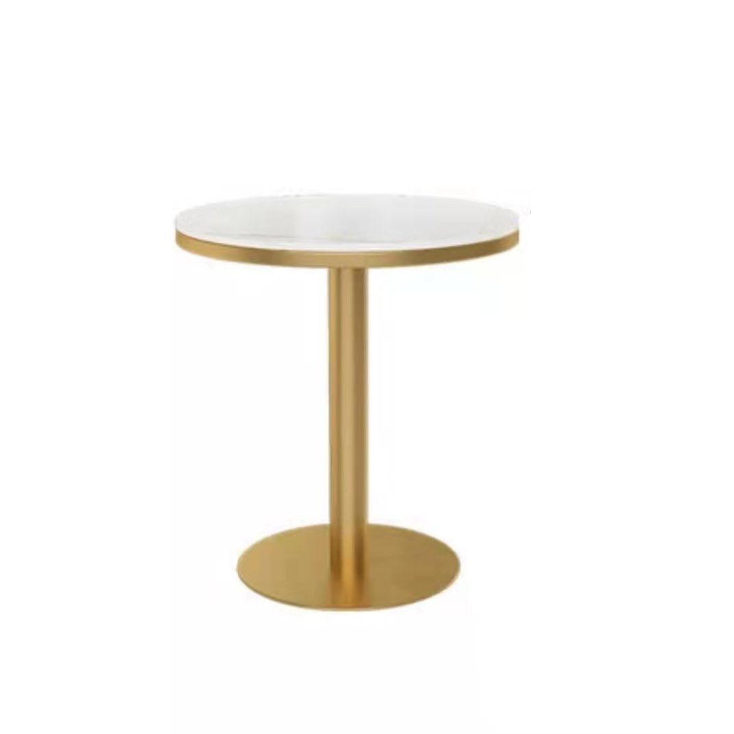 1/3 Pcs Metal Glam Dining Room Set with Round Table and Pedestal Base Dining Set Clearhalo 'Dining Room Sets' 'Dining Tables & Seating' 'dining_room_set' 'furn' 'furn_dining_room_set' 'Furniture' 'furniture_dining_room_set' 'Kitchen & Dining Furniture' 'kitchen&dining_furn' 'kitchen' 1200x1200_91995e31-e02a-4138-89a0-c38ed60263f6