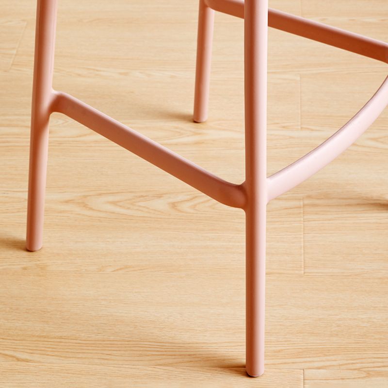 Stackable Plastic Indoor Counter Stools Low Back Scandinavian Bar Stools with 4 Legs Clearhalo 'Bar Furniture' 'Bar Stools' 'bar_stools' 'furn' 'furn_bar_stools' 'furniture_bar_stools' 'Kitchen & Dining Furniture' 'kitchen&dining_furn' 'kitchen' 'kitchen_furn' Furniture' 1200x1200_919a1f5d-b8a6-454d-8af3-f8ccf0bbdcee