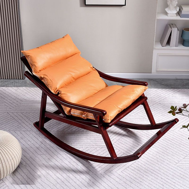 Modern Rocker Chair Solid Wood Frame Spindle Rocker Chair for Living Room Clearhalo 'Chairs & Seating' 'furn' 'furn_rocking_chairs' 'Furniture' 'Living Room Furniture' 'Rocking Chairs' 'rocking_chairs' 1200x1200_919aa140-67eb-4459-9292-08b8cda3d4ee