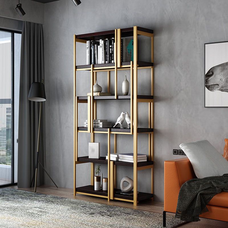 78.74"H Bookcase Glam Style Open Back Bookshelf for Office Study Room Home Clearhalo 'Bookcases' 'furn' 'furn_bookcases' 'Furniture' 'furniture_bookcases' 'kitchen' 'kitchen_bookcases' 'Living Room Furniture' 'Office Furniture' 1200x1200_919d1cdc-b9ca-411f-a98f-cb239fc9d042