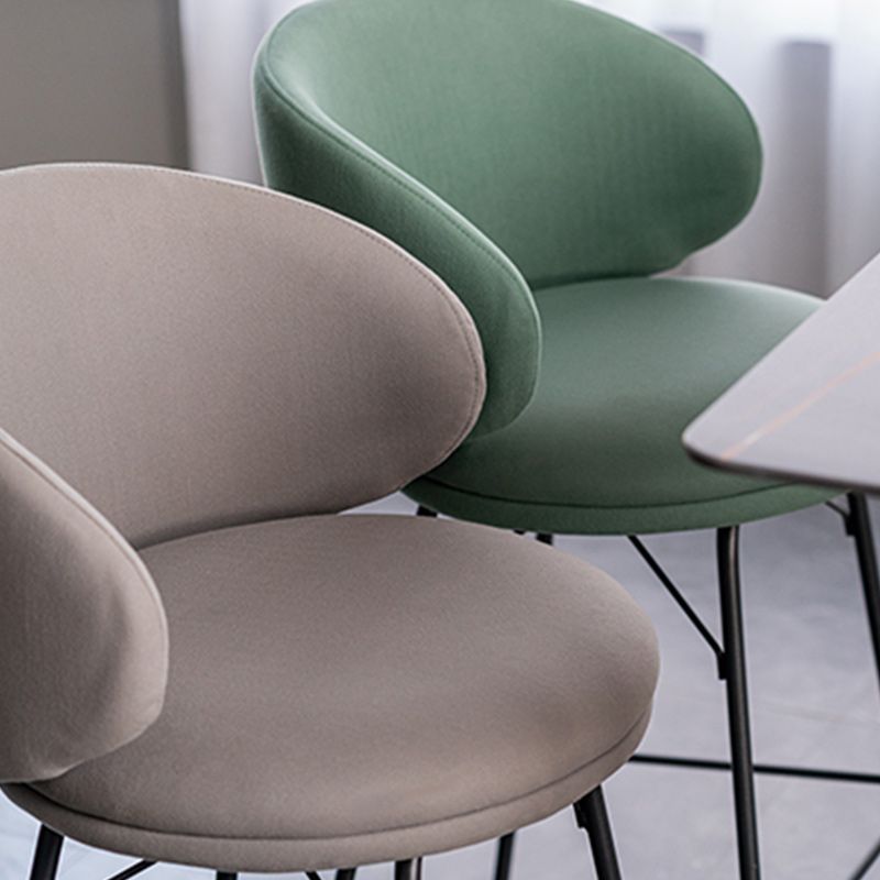 Modern Backrest Armless Counter Stool Upholstered Bar Stool with Metal 4 Legs Clearhalo 'Bar Furniture' 'Bar Stools' 'bar_stools' 'furn' 'furn_bar_stools' 'Furniture' 'Kitchen & Dining Furniture' 1200x1200_919d8662-736b-43aa-993c-906fd018cc97