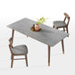 Mid-Century Kitchen Grey Dining Table Rectangle Sintered Stone Dining Table with 4 Legs Clearhalo ' dining_table' 'Dining Tables & Seating' 'Dining Tables' 'furn' 'furn_dining_table' 'Furniture' 'furniture_dining_table' 'Kitchen & Dining Furniture' 'kitchen&dining_furn' 'kitchen' 'kitchen_dining_table' 1200x1200_91a5c282-57c7-44e1-9fdc-79b8b3a08945