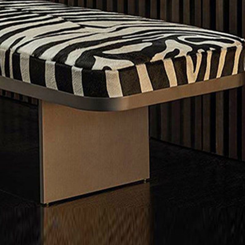 Modern Upholstered Bench, 16"H Bedroom Bench with Metal Legs Clearhalo 'Benches' 'Chairs & Seating' 'furn' 'furn_benches' 'Furniture' 'Living Room Furniture' 1200x1200_91a82846-af18-4dbc-ab06-7c71284f5aa7