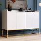 Matte Finish Pine Wood Buffet Modern Indoor Sideboard with Metal Legs Clearhalo 'buffet_sideboard' 'Buffets & Sideboards' 'furn' 'furn_buffet_sideboard' 'Furniture' 'Kitchen & Dining Furniture' 1200x1200_91a945ad-d952-4a9e-b58f-6d758222400b