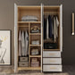 Hinged Wardrobe Armoire with Garment Rod Modern Wardrobe Cabinet for Home