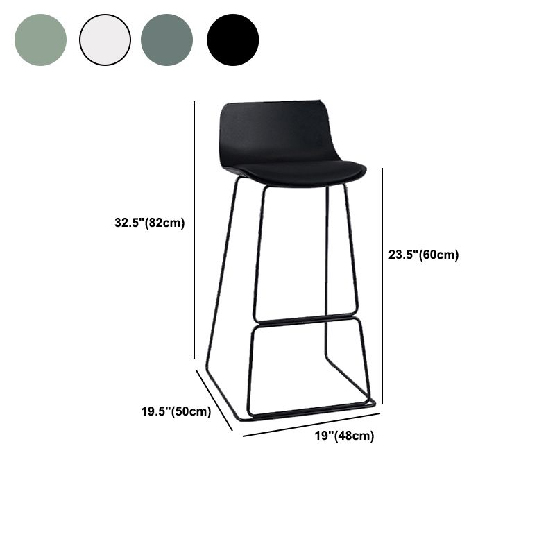 Indoor Footrest Dining Stool Plastic Industrial Low Back Counter-height Stool Clearhalo 'Bar Furniture' 'Bar Stools' 'bar_stools' 'furn' 'furn_bar_stools' 'Furniture' 'Kitchen & Dining Furniture' 1200x1200_91aca1f1-6c2b-4395-bec1-be5faabf037c