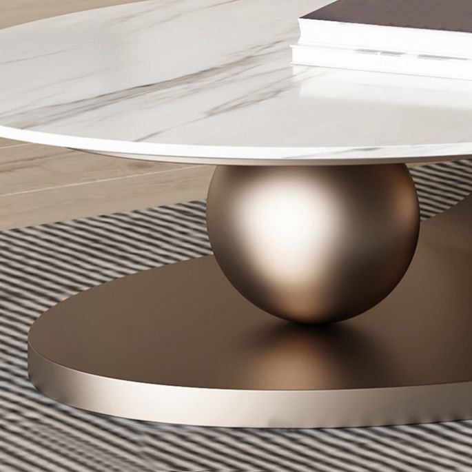 ストレージ付きの抽象石のコーヒーテーブル豪華な1シングルカクテルテーブル