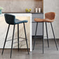 Faux Leather Armless Counter Stool Modern Style Low Back Bar Stool Clearhalo 'Bar Furniture' 'Bar Stools' 'bar_stools' 'furn' 'furn_bar_stools' 'Furniture' 'Kitchen & Dining Furniture' 1200x1200_91ae5631-ddc8-4a7d-9195-cdc8e788393e