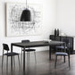 Modern Black Solid Wood Dining Table Rectangle Kitchen Dining Table with 4 Legs Base Clearhalo ' dining_table' 'Dining Tables & Seating' 'Dining Tables' 'Furniture' 'furniture_dining_table' 'Kitchen & Dining Furniture' 'kitchen&dining_furn' 'kitchen' 'kitchen_dining_table' 1200x1200_91ae6eac-cb12-4b58-a393-3a4fc1c0b6d2