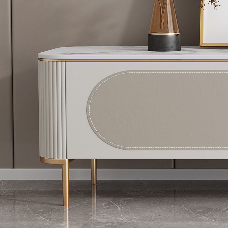 Contemporary Media Console TV Stand Stone TV Media Stand in White Clearhalo 'furn' 'furn_tv_stands_entertainment_centers' 'Furniture' 'Living Room Furniture' 'TV Stands & Entertainment Centers' 'TV Stands & Media Storage Furniture' 'tv_stands_entertainment_centers' 1200x1200_91af3856-6b1f-441b-85dd-09dbfe37a8a4