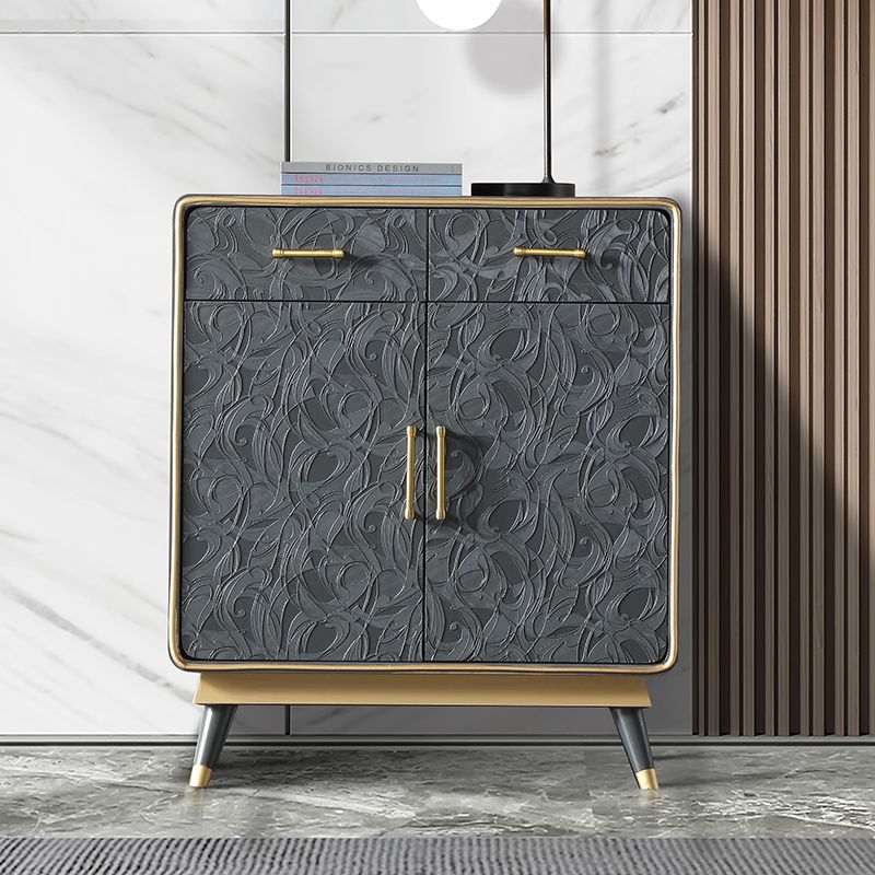 Torace in legno massiccio con gambe metalliche cassa con cassetti per camera da letto