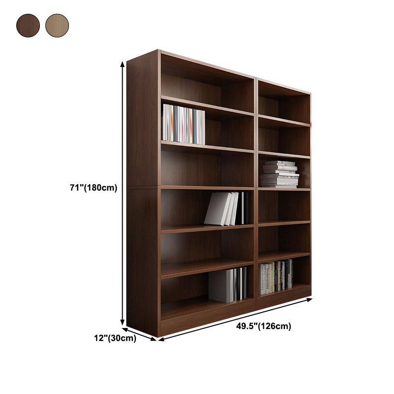 Closed Back Modern Style Bookshelf Wood Bookcase for Office Use Clearhalo 'Bookcases' 'furn' 'furn_bookcases' 'Furniture' 'Office Furniture' 1200x1200_91b0b79b-5598-45d5-9c38-0bafb7f8f9e4