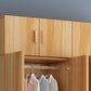 Freestanding Wood Frame Wardrobe Armoire Multifunctional Wardrobe with Soft Close Doors