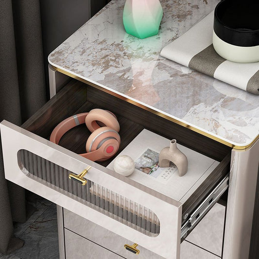 15.6-inch Width Glam Storage Chest Dresser Manufactured Wood Dresser