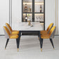 Modern Indoor 1/4/5/7 Pieces Dining Set Rectangle Stone Top Legs Dinette Set Clearhalo 'Dining Room Sets' 'Dining Tables & Seating' 'dining_room_set' 'furn' 'furn_dining_room_set' 'Furniture' 'Kitchen & Dining Furniture' 1200x1200_91b3c33d-101a-48e7-870d-d5948f9a3a48