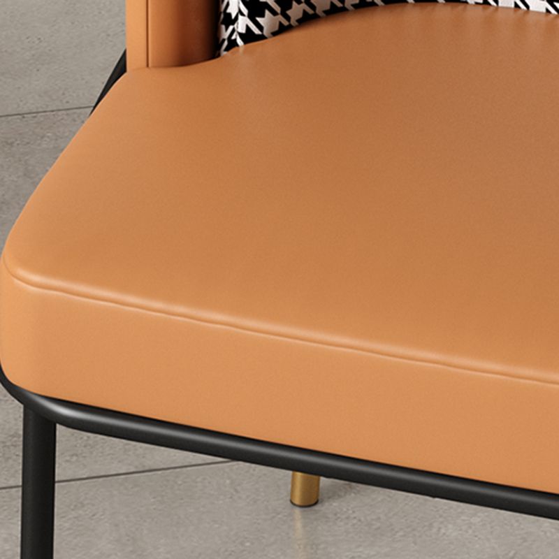 Glam Metal Dining Room Chairs Upholstered Armless Dining Chairs for Restaurant Use Clearhalo ' kitchen&dining_furn' 'Dining Chairs' 'Dining Tables & Seating' 'dining_chair' 'furn' 'furn_dining_chair' 'Furniture' 'furniture_dining_chair' 'Kitchen & Dining Furniture' 'kitchen' 1200x1200_91b4778c-f027-4a91-ad4a-23850f2f7bdb