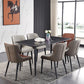 Contemporary Style Wingback Chairs Leather Dining Side Chair for Kitchen