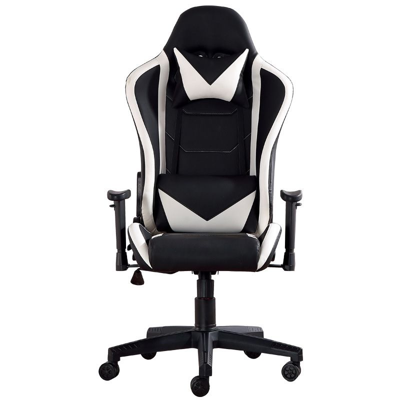 Modern Office Chair Adjustable Seat Height Faux Leather Desk Chair with Wheels Clearhalo 'furn' 'furn_office_chair' 'Furniture' 'Office Chairs' 'Office Furniture' 'office_chair' 1200x1200_91b7a913-5180-45b9-a306-74f124f89e59