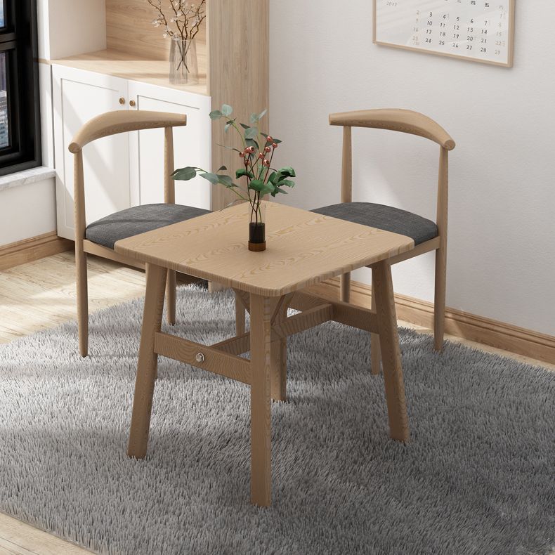 Square Dining Table Modern Plastic Tabletop with Metal Trestle Base Clearhalo 'Dining Tables & Seating' 'Dining Tables' 'dining_table' 'furn' 'furn_dining_table' 'Furniture' 'Kitchen & Dining Furniture' 1200x1200_91b8329b-6837-48d4-aac5-bf3286f1e76c