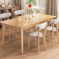Minimalist Kitchen Solid Wood Dining Table Rectangle Standard Dining Table with 4 Legs Base Clearhalo ' dining_table' 'Dining Tables & Seating' 'Dining Tables' 'furn' 'furn_dining_table' 'Furniture' 'furniture_dining_table' 'Kitchen & Dining Furniture' 'kitchen&dining_furn' 'kitchen' 'kitchen_dining_table' 1200x1200_91ba3d17-68df-4ea7-bb7c-0aee73e1e095