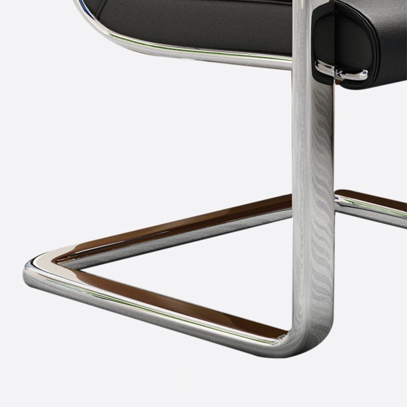 Chaise de back-office de milieu / haut moderne chaise de tâche de base en métal pour le bureau